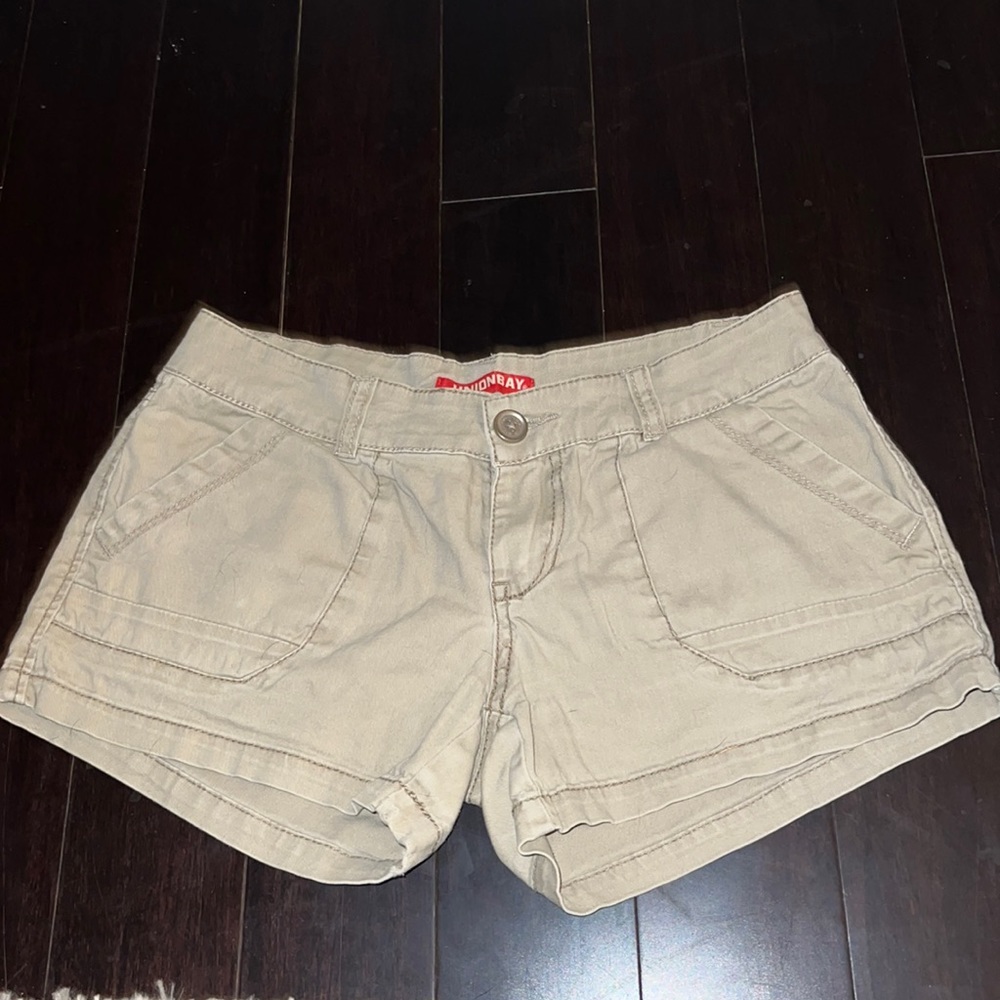Tan Jean Shorts